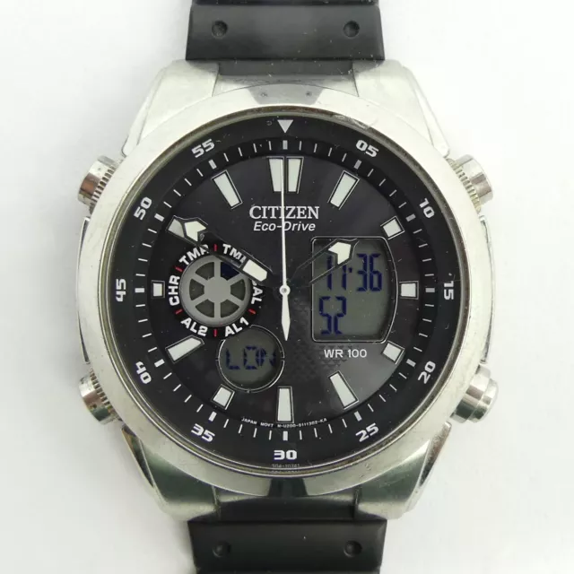 Gents Citizen 4200 Eco-Drive Analog & Digital Tagesdatum Uhr In G.w.o. - Verpackt