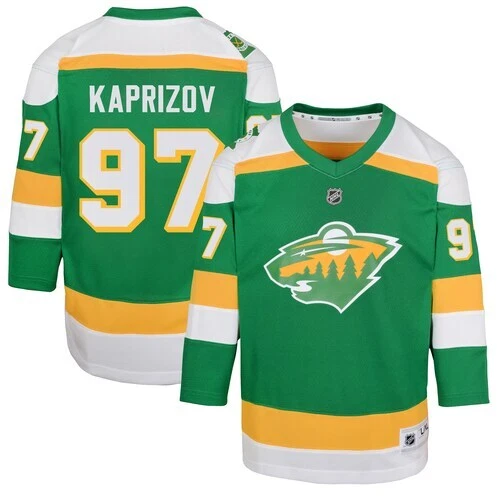 Minnesota Wild 2023/24 Alternate Replica Player Jersey - Green - Kirill