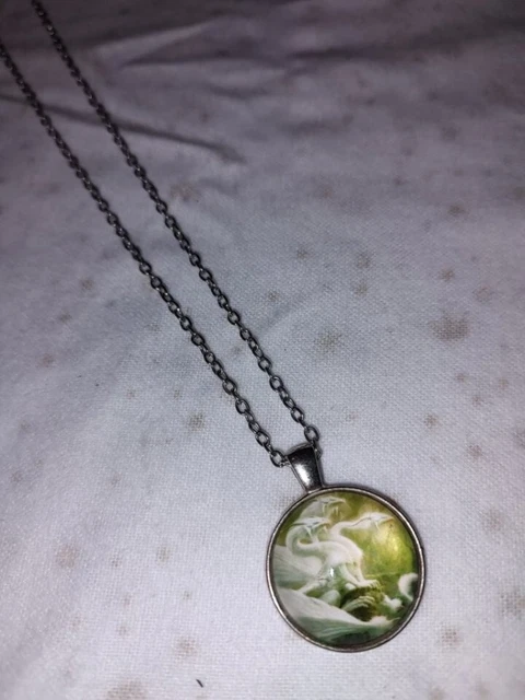 Three Headed Dragon Pendant Necklace