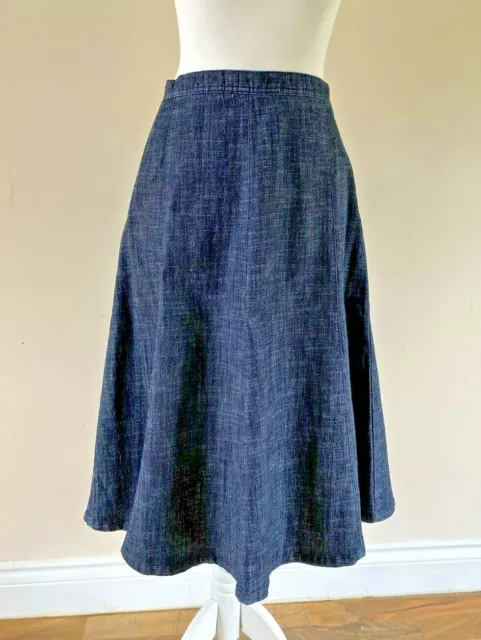 Women's Denim Skirt Blue  size 14 A-Line