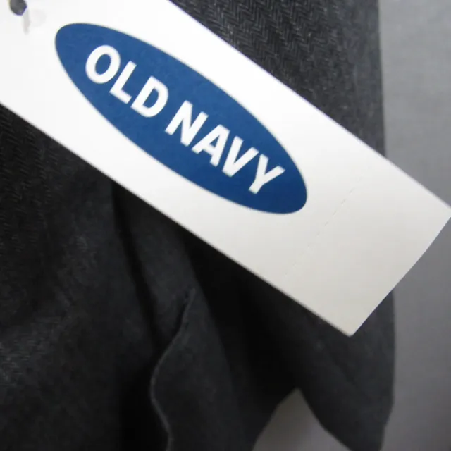 Old Navy Mens Sport Coat Size L Gray Herringbone Blazer Single Vent 3