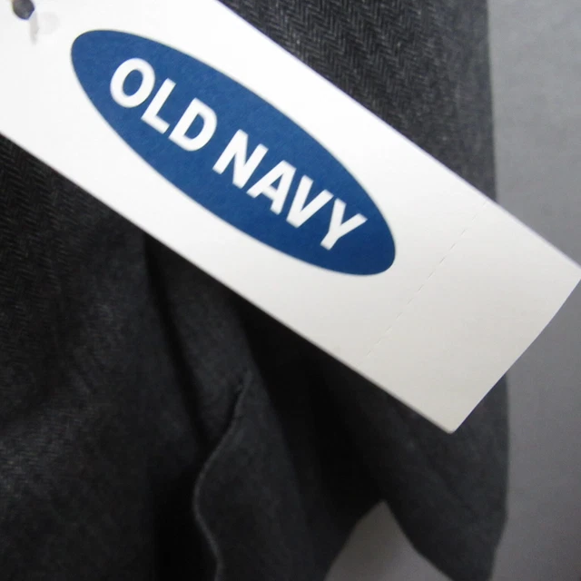 Old Navy Mens Sport Coat Size L Gray Herringbone Blazer Single Vent 3