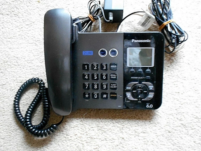 Panasonic  2 line DECT 6.0 Telephone Model No. KX-TG9391T w/Panasonic AC Adapter