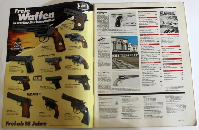 Buch Heft DWJ Deutsches Waffen Journal 1 1987 - P 38 - K 98 2