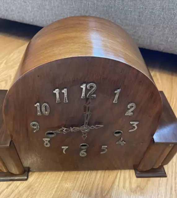 Vintage Art Deco Westminster Chime Mantle Clock 2