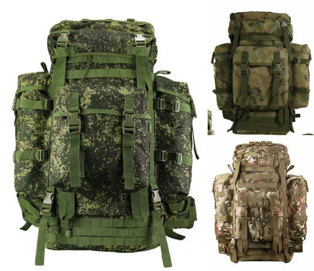 Russian Military Backpack 80L Oxford Hunting Camping Outdoor Travel Tactical Bag