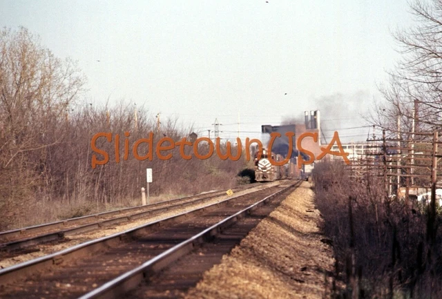 Vtg 1976 Orig Photo Train Slide 627 LV Engine X2H039
