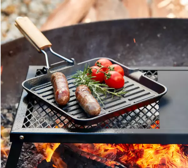 Non-Stick Frying Pan Cast Iron Griddle Steak Skillet Induction Base BBQ Grill AU