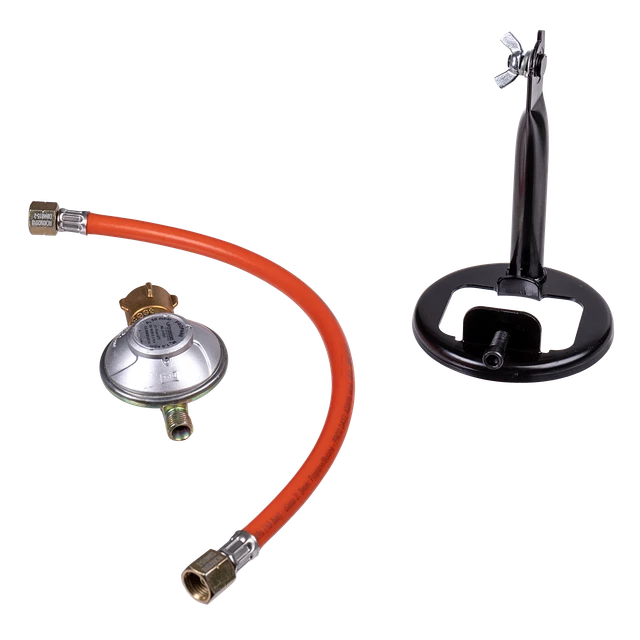 WALTER Gasheizstrahler Eco mit Piezo Zündung, Druckregler, Schlauch, 4,2 kW 3
