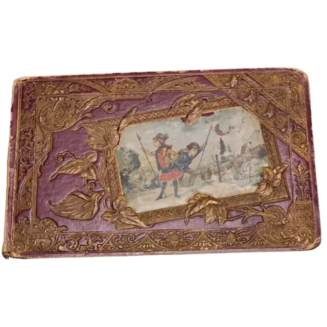 1883 Autograph Album Book Claude Robertson, Greenup, IL 6" x 9"