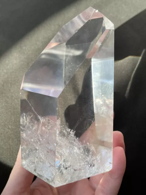 Breathtaking Large Diamantina Lemurian Quartz Crystal Point -