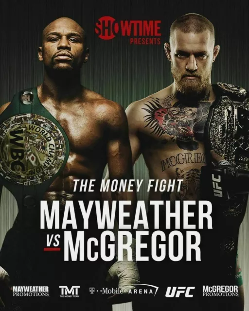 281370 Floyd Mayweather VS Conor Mcgregor Fight Card POSTER PLAKAT