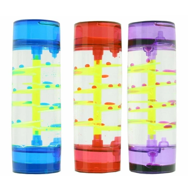 SPIRAL LIQUID TIMER Visual Autism ADHD Fidget Toy Sensory Calming