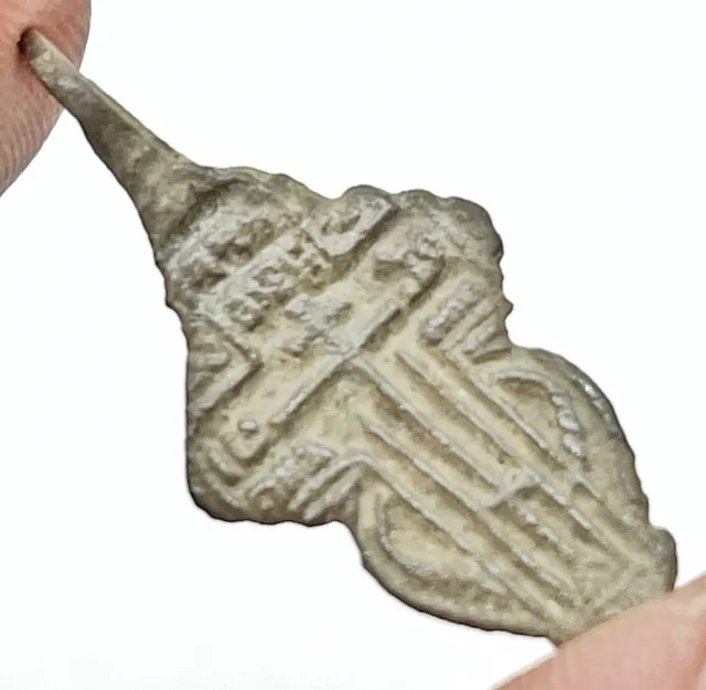 Medieval Byzantine Cross Pendant Russian Calvary Orthodox Church Artifact : A