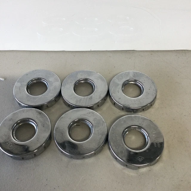 6 Pieces Viking Fire Sprinkler Chrome Cover Ring Model E-1. 3/4” Replacement