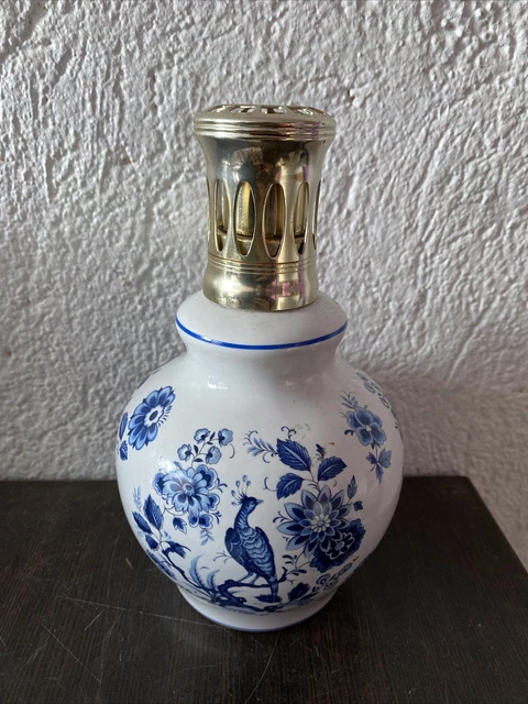 ANCIENNE LAMPE BERGER Tharaud Porcelaine Limoges Décor Bourgeois Made In France EUR 69,90