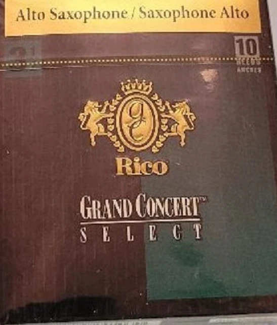 Rico Anches Grand Concert select pour Alto Saxophone force 3.5 boite de 10