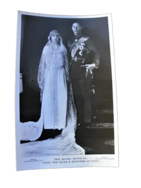 Vintage Postcard The Royal Wedding T.r.h. Duke & Duchess Of York Exc.cond.