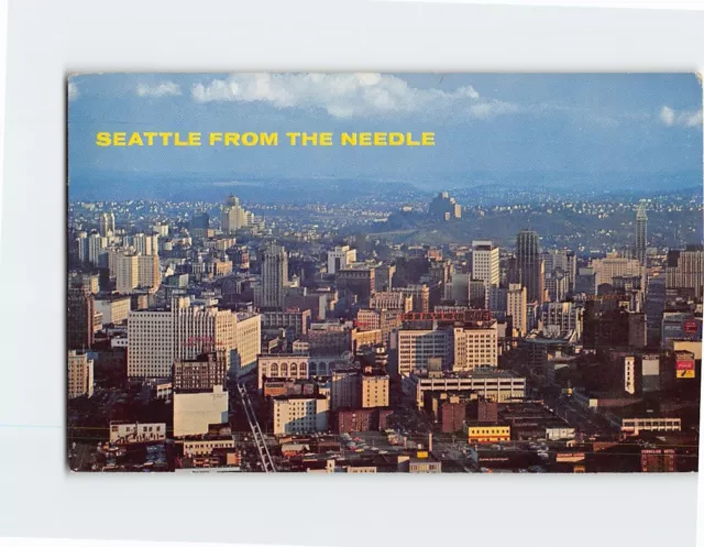 Postcard View of Seattle from the Space Needle Seattle Washington USA