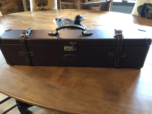 Strutter Case LEATHER GUN CASE Shotgun Motor Case £135.00 - PicClick UK