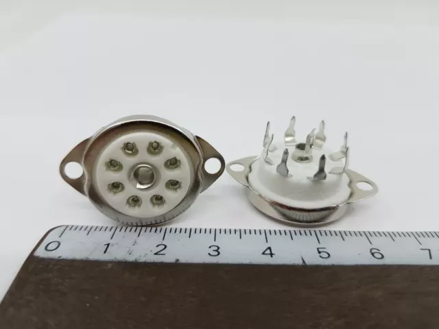 1 x RIMLOCK SOCKET CERAMIC. PCB SOCKET. ZOCALO RIMLOCK CERAMICO PCB. 1PC.  ZOC12