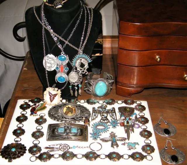 Vintage/Contemporary SOUTHWESTERN JEWELRY BELT & BUCKLES Pins~Necklaces~More!