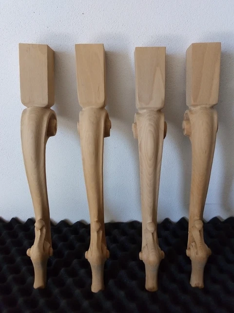 Gambe per sedia/tavolino Intagliate RICCIOLONE - Set di 4 pz.