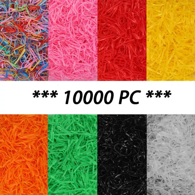 500g Elastic Rubber Bands Assorted Colours Sizes Home, School and Office