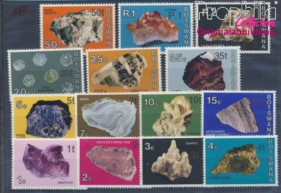 Botswana 155-168 unmounted mint / never hinged 1976 clear brands (8497059