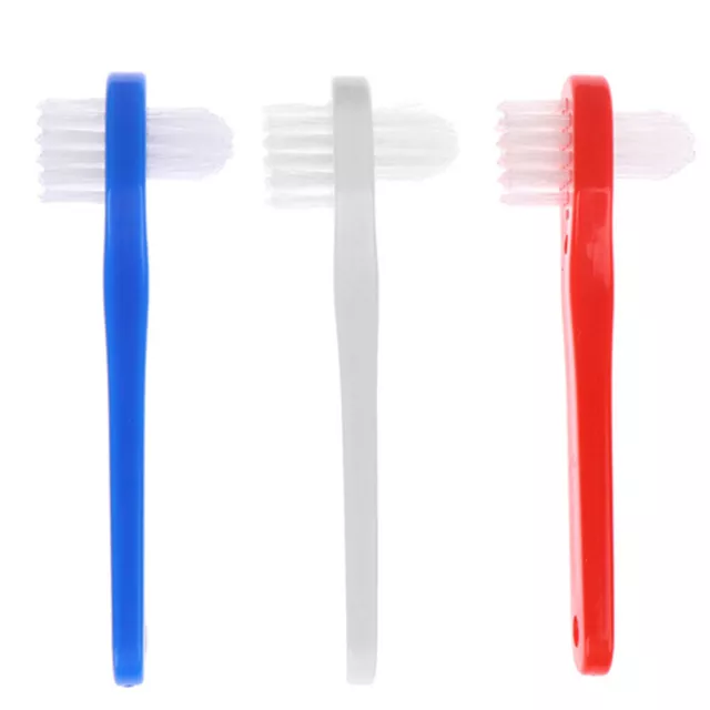 3 Pcs Plastik Zahnbürste Prothesenreiniger Reinigungszubehör