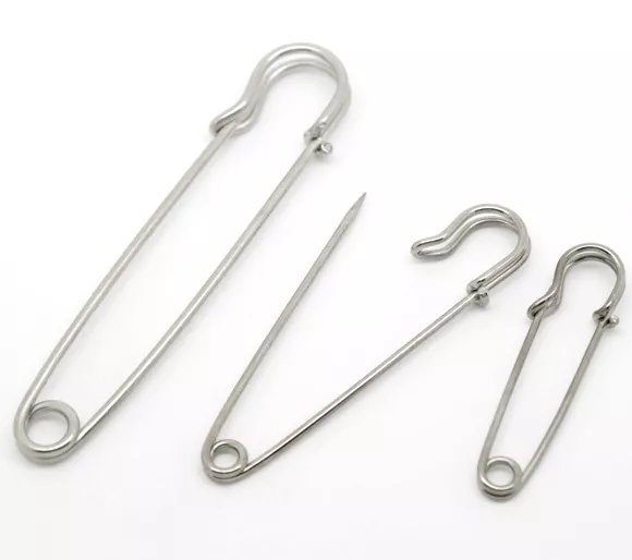 Small Large Metal Kilt Pin Shawl Scarf Brooch Safety Knitting Stitch Holder Pins