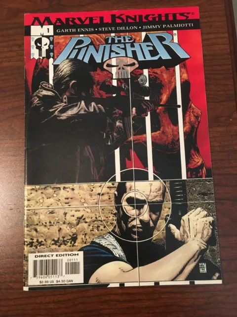 The Punisher #1 Volume 4 Marvel 2001 Garth Ennis Steve Dillon Palmiotti VG FN
