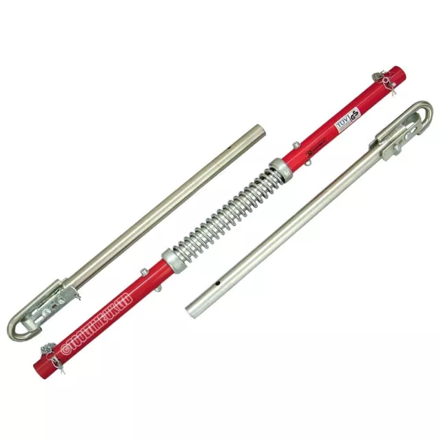 2 Tonne Ton Heavy Duty Tow Pole Steel Bar  + Spring Damper + Bag - Towing Car