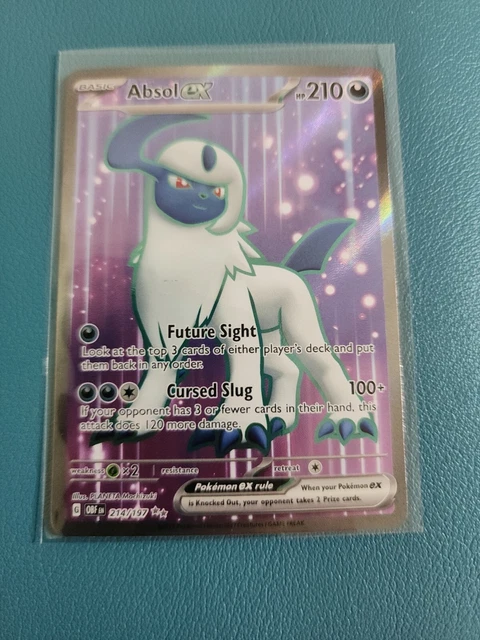 Absol ex Full Art Ultra Rare - 214/197 Obsidian Flames- Pokemon TCG - Mint/NM