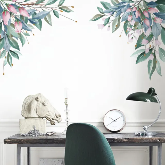 Tropical Hojas Verde Planta Adhesivos de Pared PVC Cuarto Estar Mural Art??stico