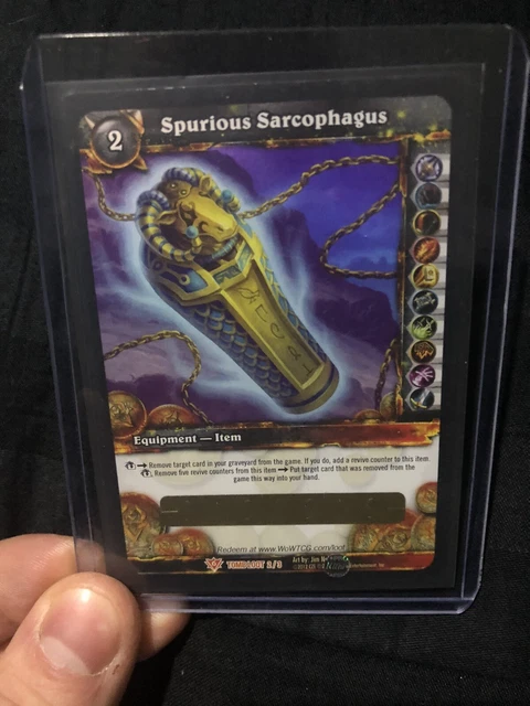 Spurious Sarcophagus World Of Warcraft Unscratched Loot Card Wow Tcg