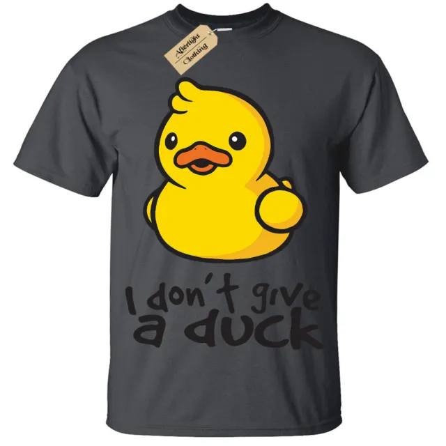 Kids Boys Girls I don't give a duck T-Shirt rude Funny joke novelty TShirt