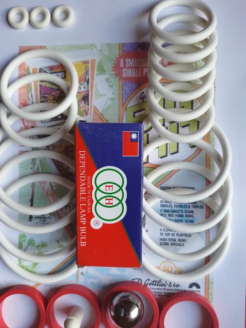 Kit Complet De Rechange Pour Flipper Gottlieb Pro Football - Élastiques, Billes, Ampoules
