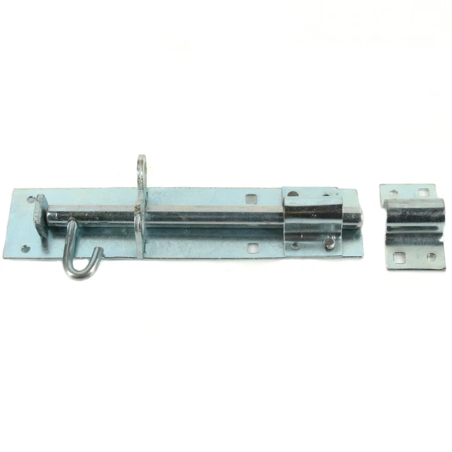 LOCKABLE BRENTON BOLT 8" Heavy Duty Galvanised Shed Garden Gate Security Latch