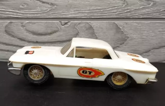 Vintage Eldon 1962 Plymouth Slot Car White 1:32 Scale Not Working