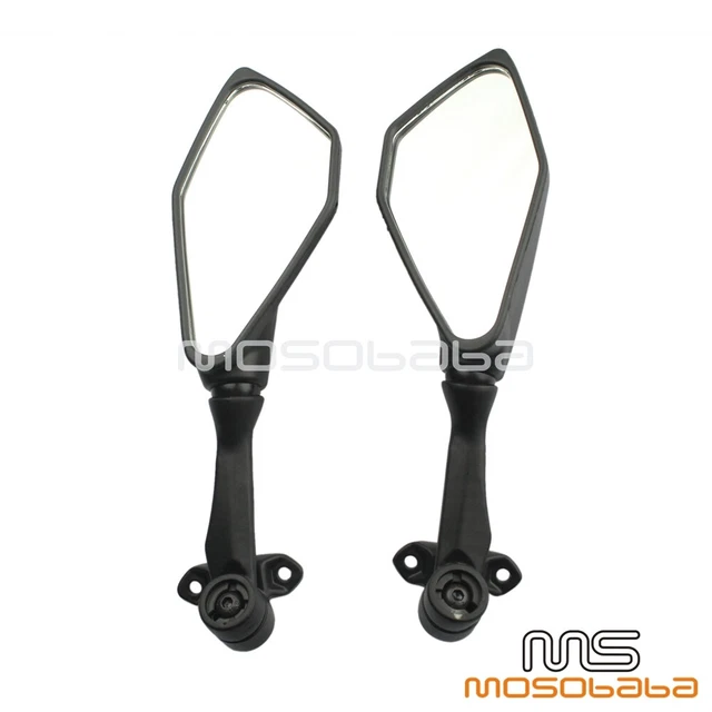 Rear View Mirrors Black For Kawasaki Ninja EX300A 300B ZX636 636E 636F 2013-2015
