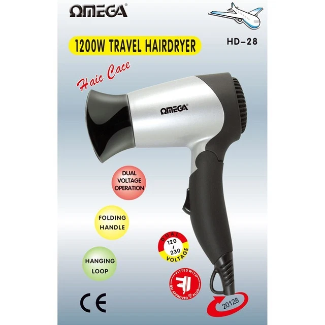 TRAVEL HAIR DRYER 1200w Dual Voltage by Argos. Pre owned 4.50 PicClick UK