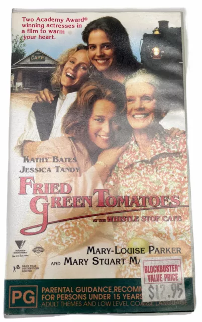 Fried Green Tomatoes K Bates VHS Video Cassette Tape Clear Small Box PAL PG 1991