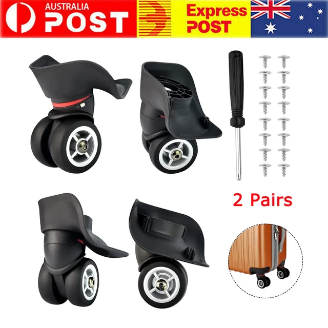 Replacement Luggage/Suitcase Spare Swivel Wheel 360° Spinner 2 Pairs AU Stocks