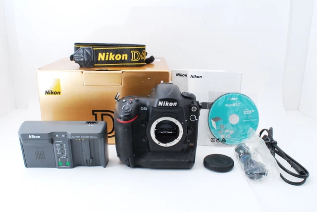 *Excellent+++++*Nikon D4S 16.2 MP Digital SLR Camera - Black (Body Only) Japan