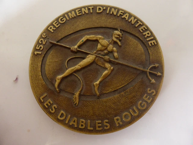 MEDAILLE 152E REGIMENT d'infanterie les diables rouges EUR 30,00 ...