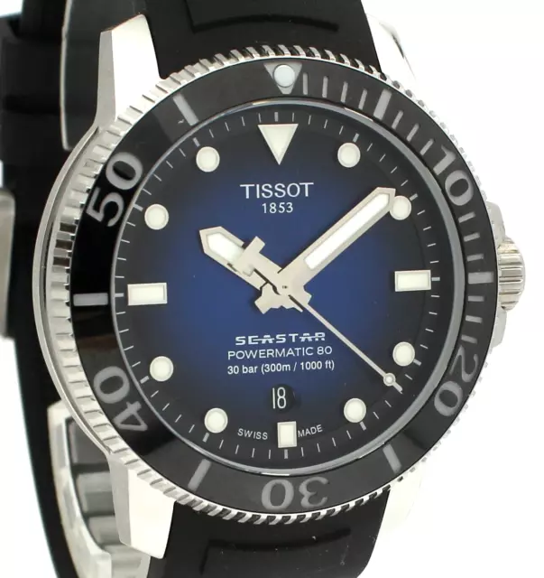 Tissot Seastar 1000 Powermatic 80 Automatico Quadrante Blu 43mm Orologio