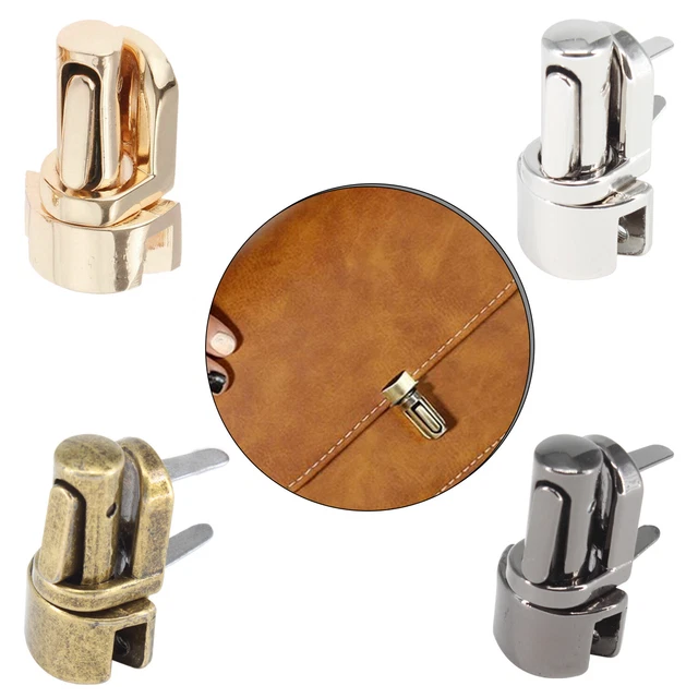 Fermoirs à Loquet Pour Sac à Main - Lot De Attaches En Métal, Cuir, Neuf Avec étiquettes