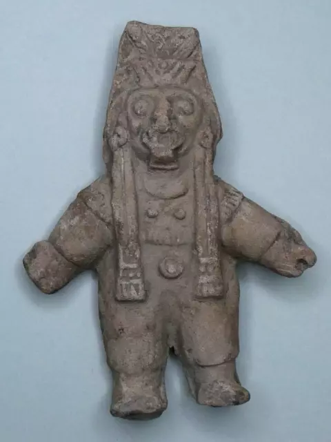 Statuette en terre cuite, probablement art MAYA du 1er millénaire