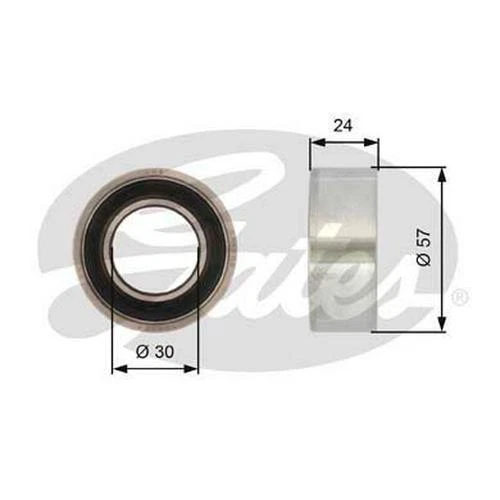 GATES Galet tendeur de courroie de distribution Poulie-tendeur T41121 24mm Métal